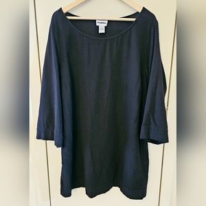 Soft Surroundings 100% Cotton Asymmetrical Midi Dress